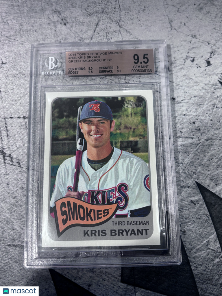 Kris Bryant 2014 Topps Heritage Minors #30B Green – Knoxville Smokies