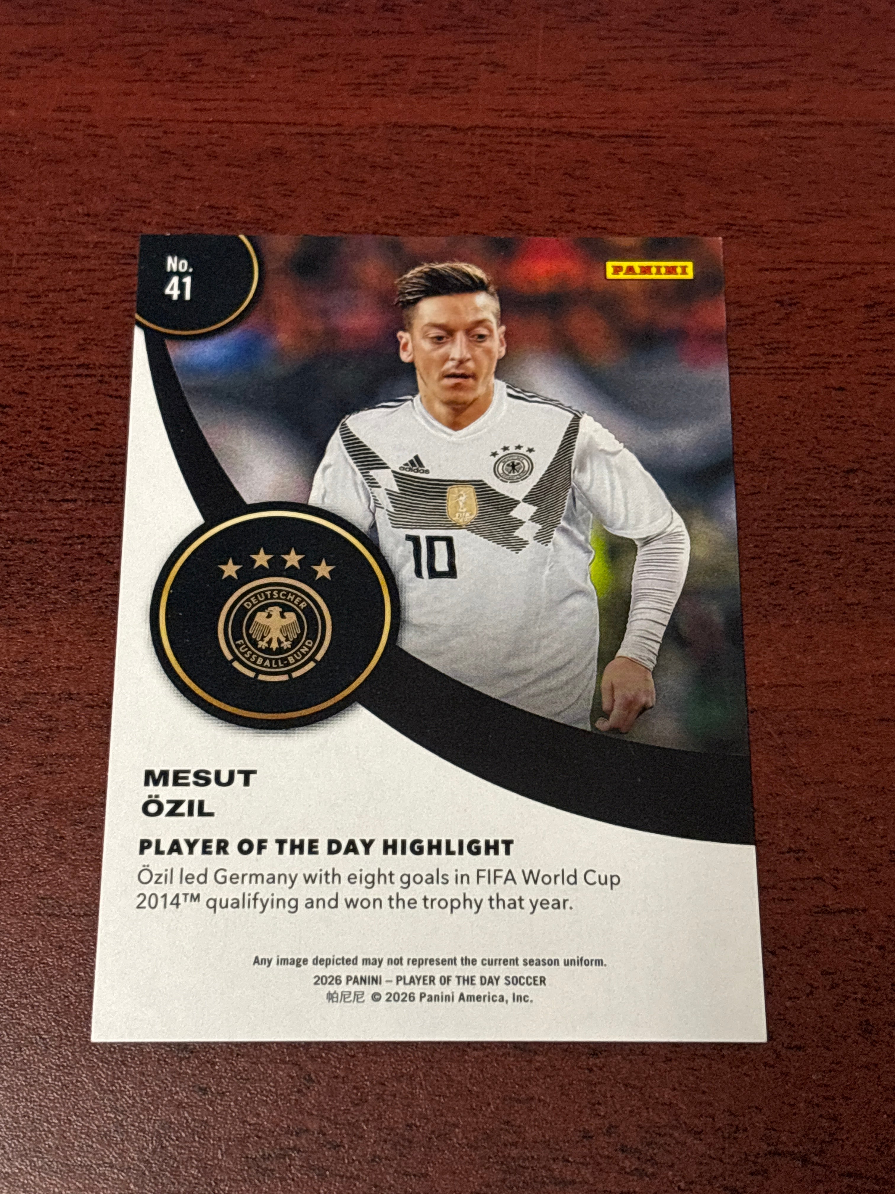 Panini カイル・シュワーバー選手ルーキージャージオート 49シリ Mesut Özil 2026 Panini Player of the Day #41 Purp – Knoxville Smokies