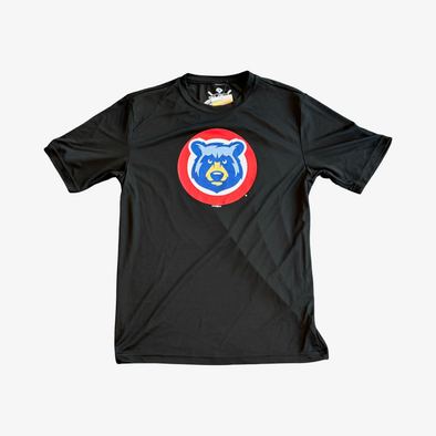 Black Athletic Circle Bear Tee