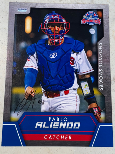 Pablo Aliendo Autographed 2025 Jumbo Card