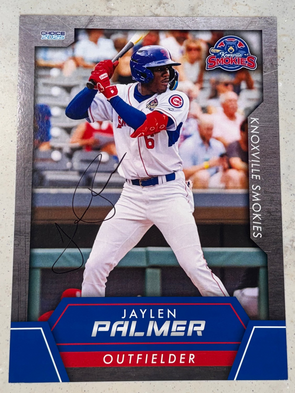 Jaylen Palmer Autographed 2025 Jumbo Card