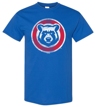 Smokies Distressed Circle Bear Rolled Tee