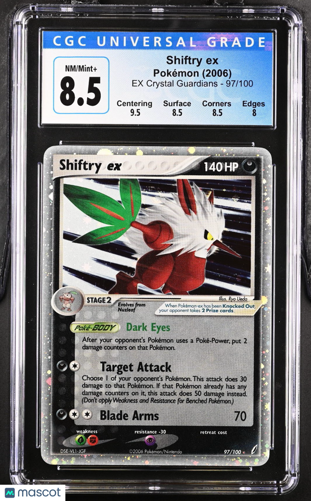 2006 Pokemon EX Crystal Guardians Shiftry ex Holo – Knoxville Smokies