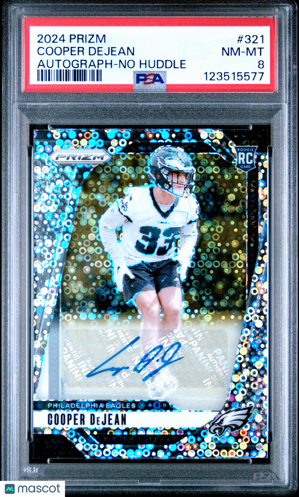Cooper Dejean 2024 Panini Prizm #321 Autograph No – Knoxville Smokies