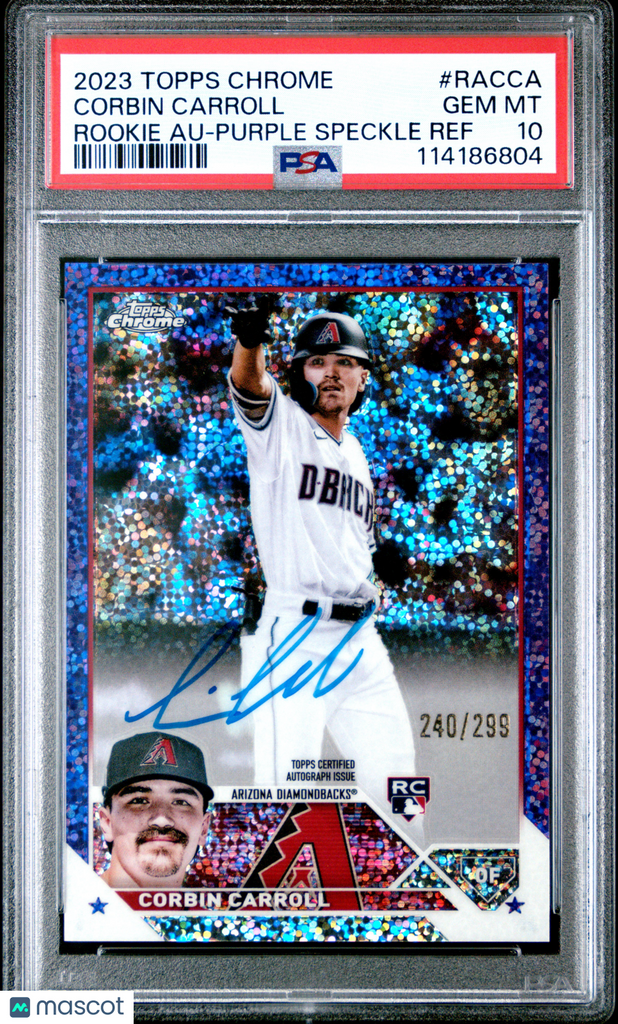 Corbin Carroll 2023 Topps Chrome Rookie Auto #RAC – Knoxville Smokies